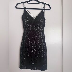 NWT windsor black sequin dress